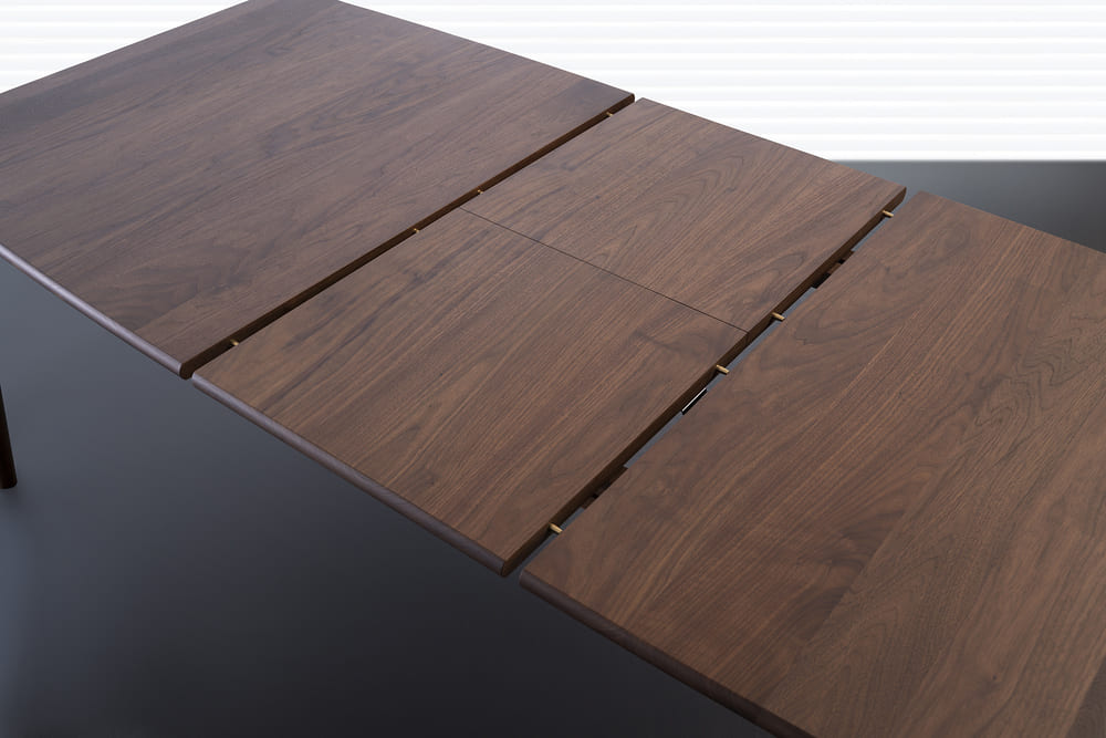 天然木無垢材伸長式ダイニングテーブル「EXダイニングテーブル」