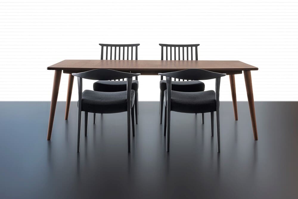 天然木無垢材伸長式ダイニングテーブル「EXダイニングテーブル」