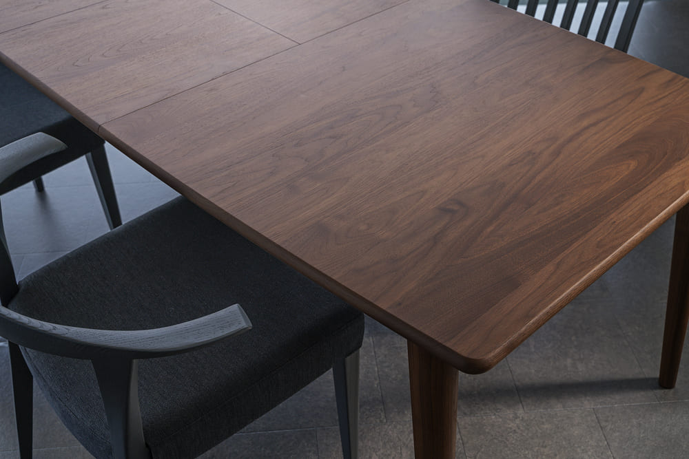 天然木無垢材伸長式ダイニングテーブル「EXダイニングテーブル」