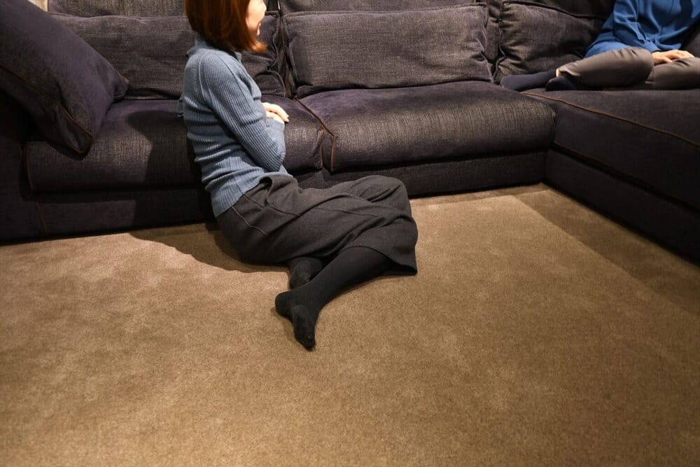 自然ソファ100％の日本製ラグ