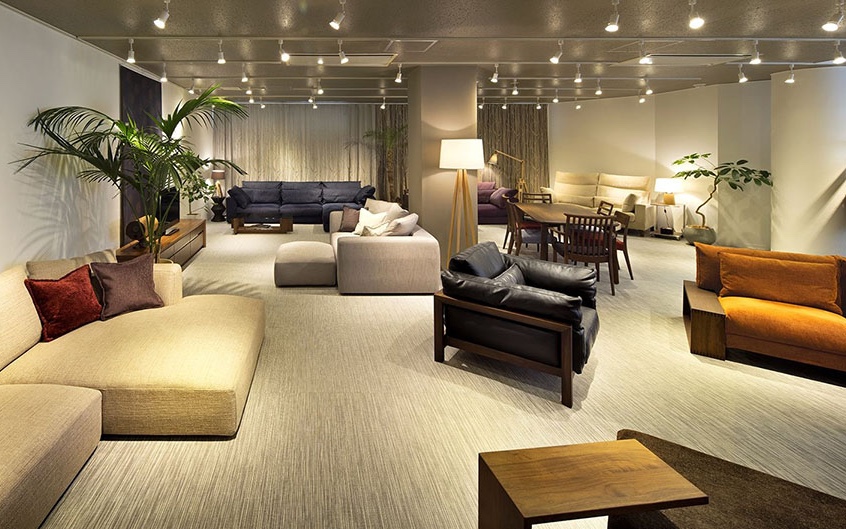 匠ソファ 東京青山店 店内