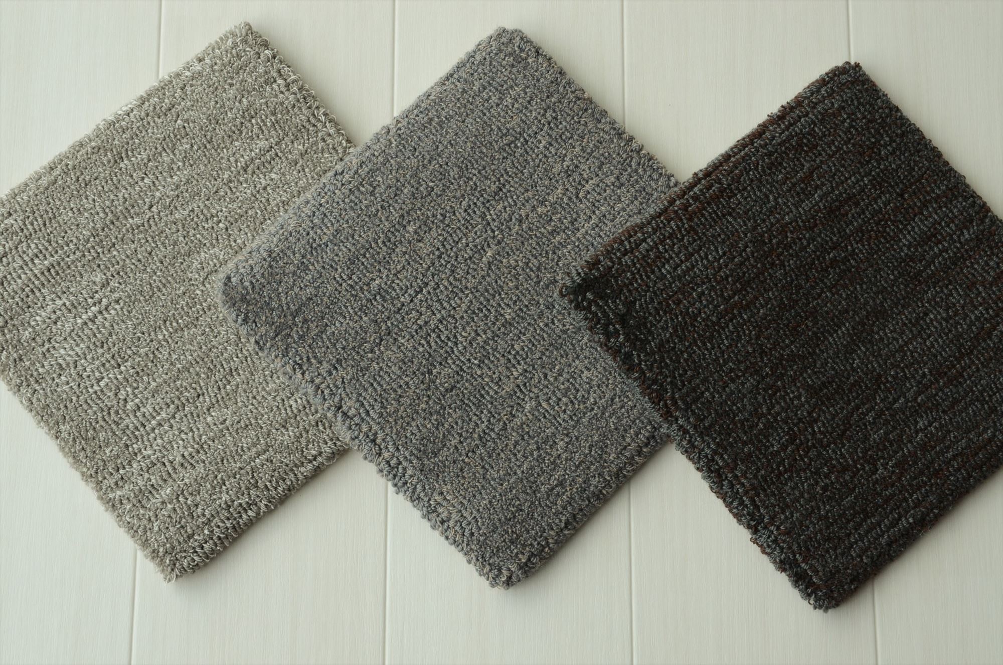 GR 梳毛ウール＆カシミヤ ラグ／梳毛ウール80%カシミヤ20%・12mmループ