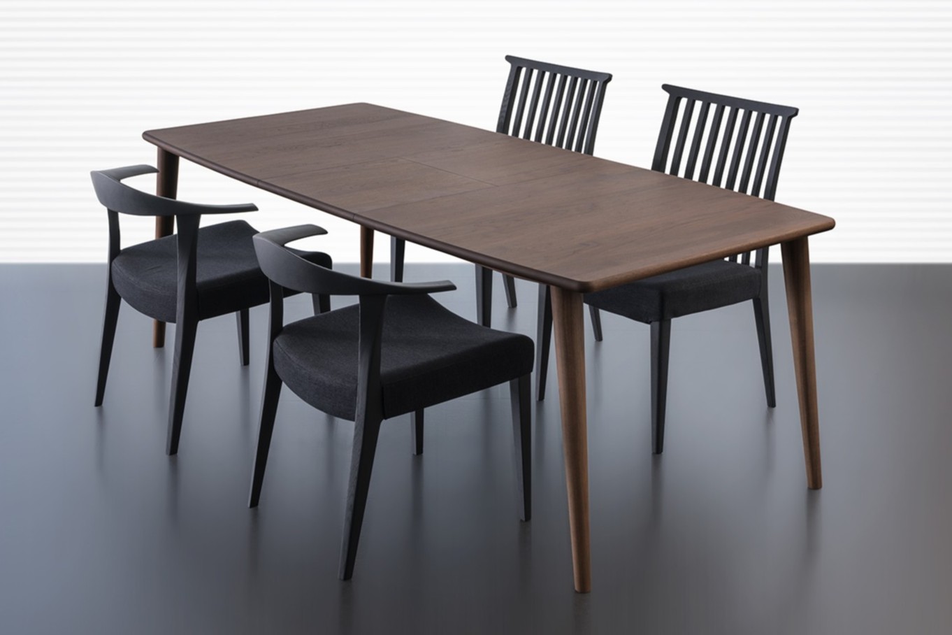 EX 無垢材伸長式ダイニングテーブル