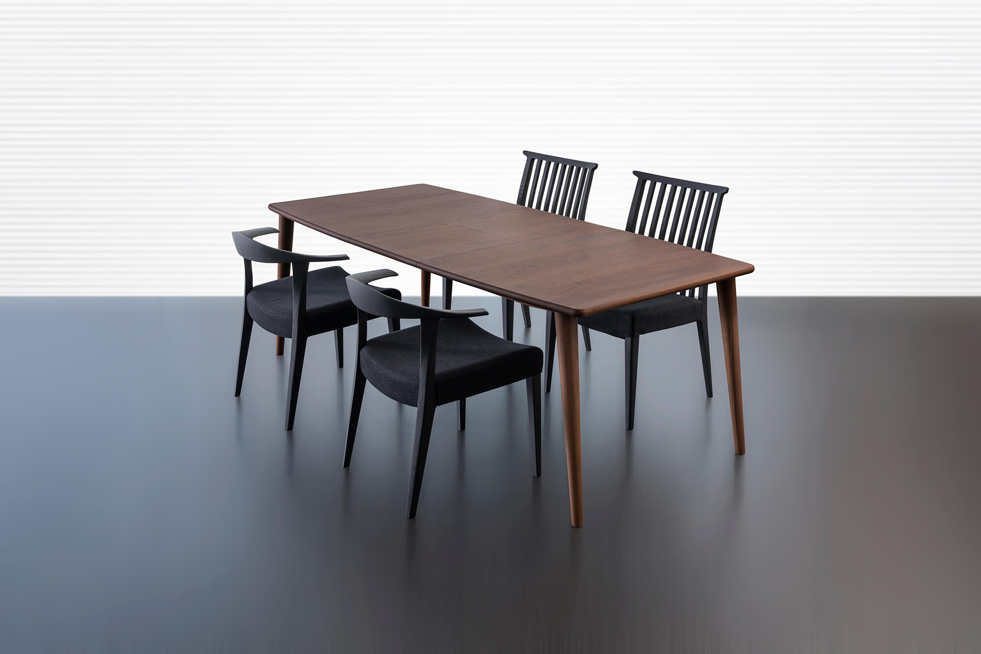 EX 無垢材伸長式ダイニングテーブル